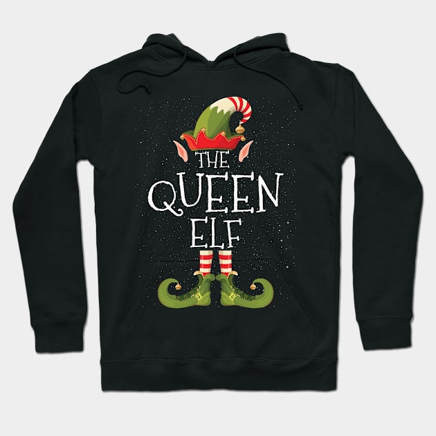 QUEEN Elf Family Matching Christmas Group Funny Gift Hoodie by heart teeshirt